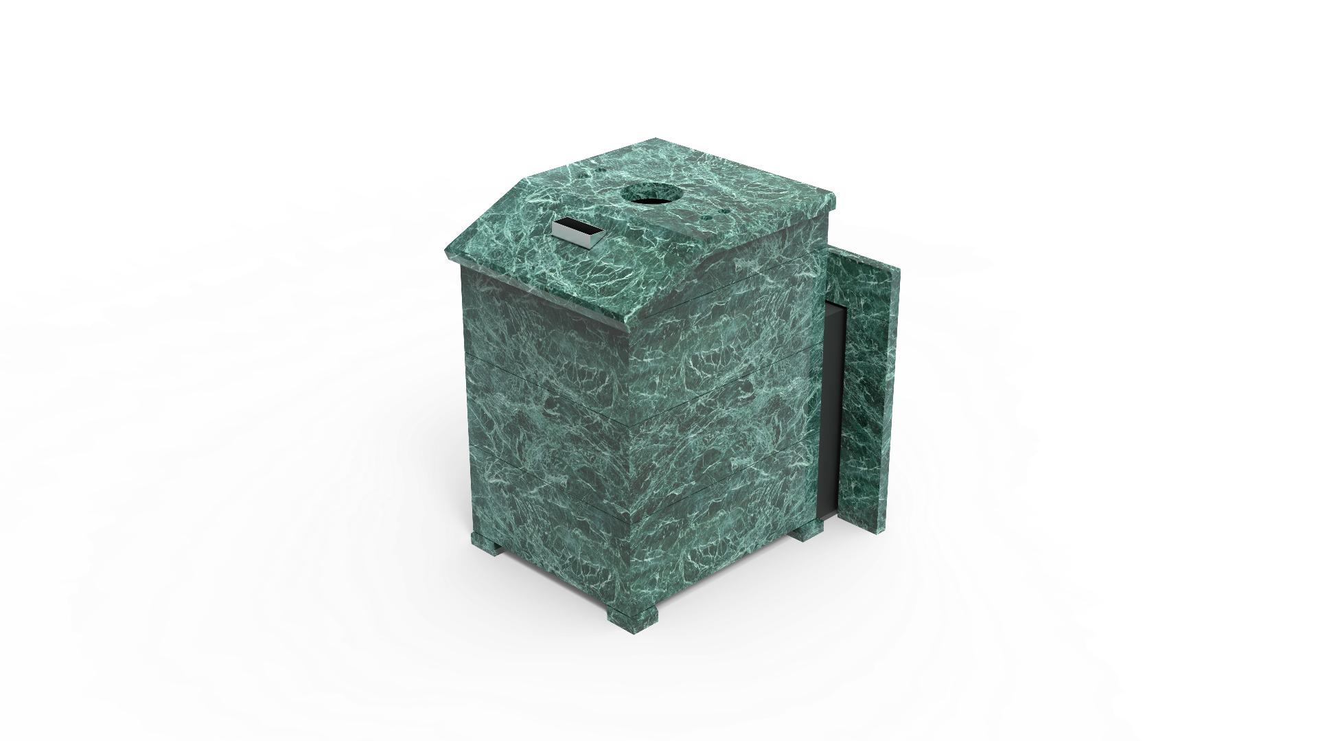 Печь из натурального камня Genesis GN 500 облицовка закрытая со скосом талькохлорит-шлифовка фото в Перми