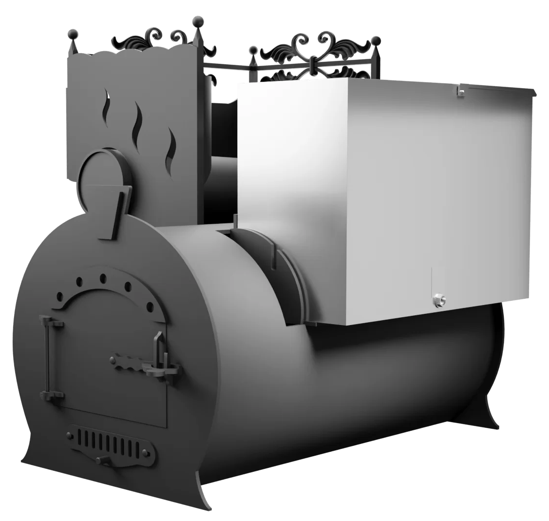 Печь Горыныч 3, каменка с левой стороны фото в Перми