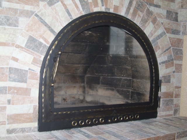 Каминная дверь с обдувом фото в Перми