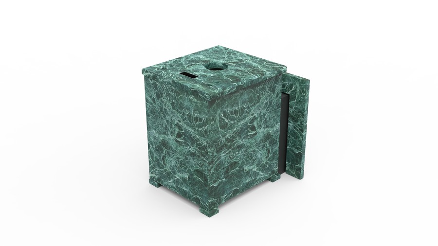 Печь в облицовке из натурального камня Genesis GN 500 облицовка закрытая плоская пироксенит-элит фото в Перми