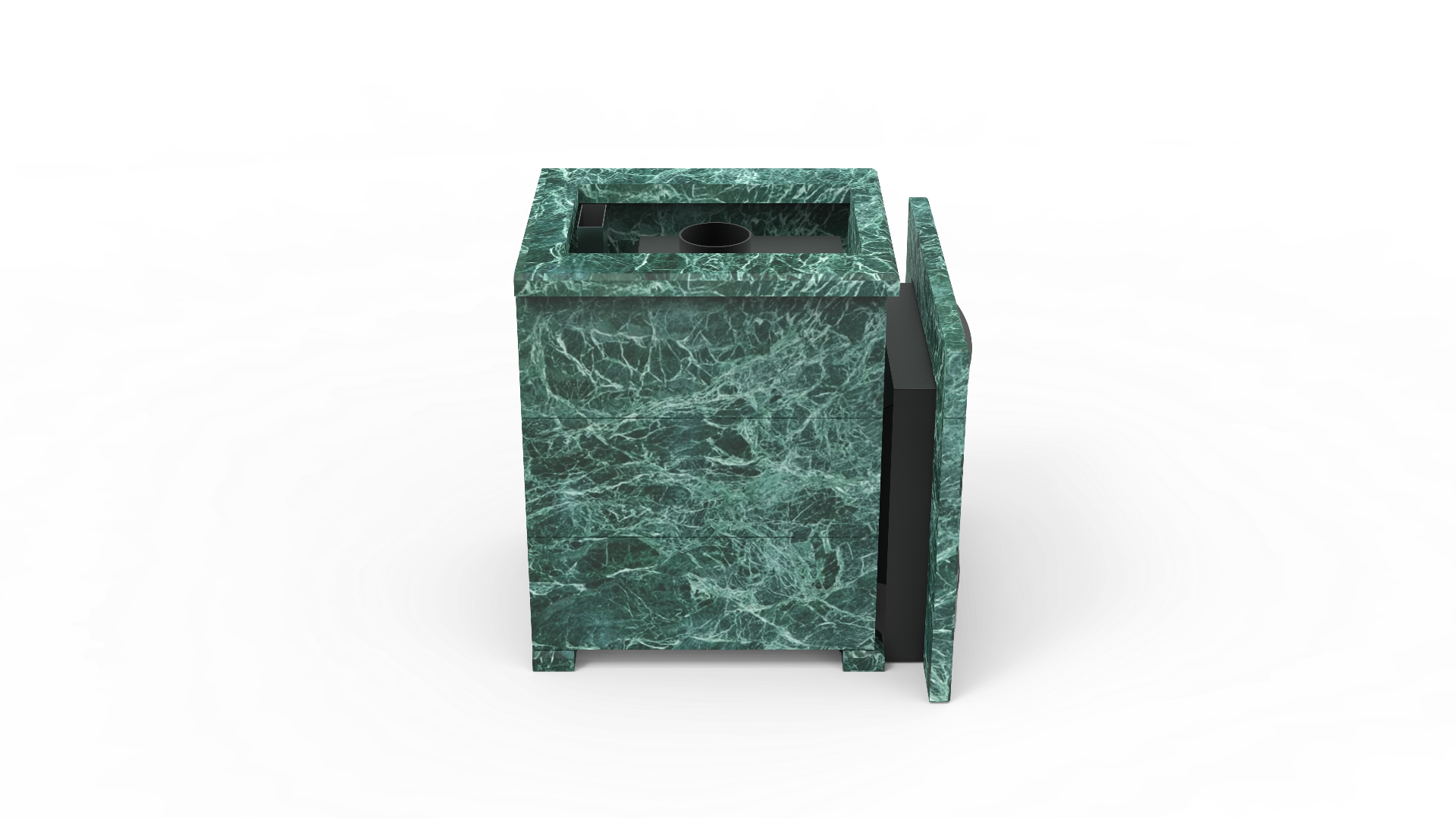 Печь из натурального камня Genesis GN 500 облицовка открытая пироксенит-элит фото в Перми