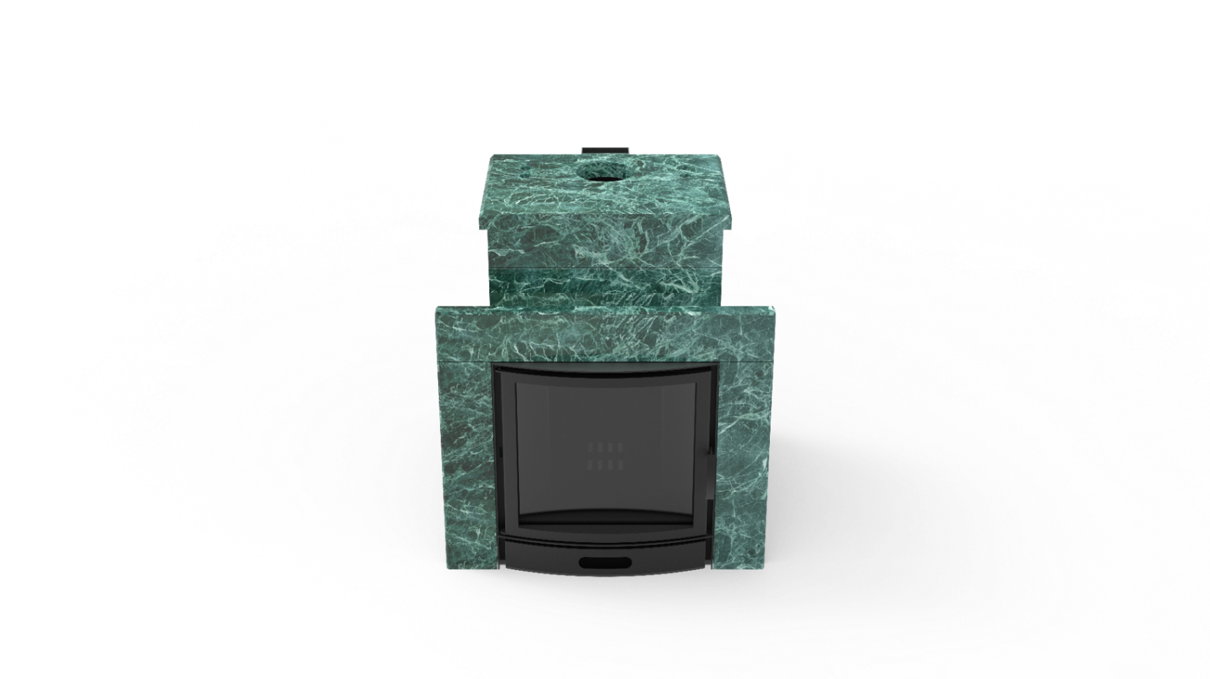 Печь из натурального камня Genesis GN 500 облицовка закрытая со скосом талькохлорит-шлифовка фото в Перми