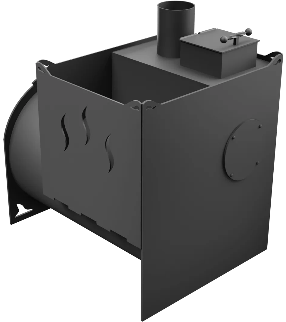 Печь Горыныч Мини, двойная каменка, малая дверь со стеклом фото в Перми