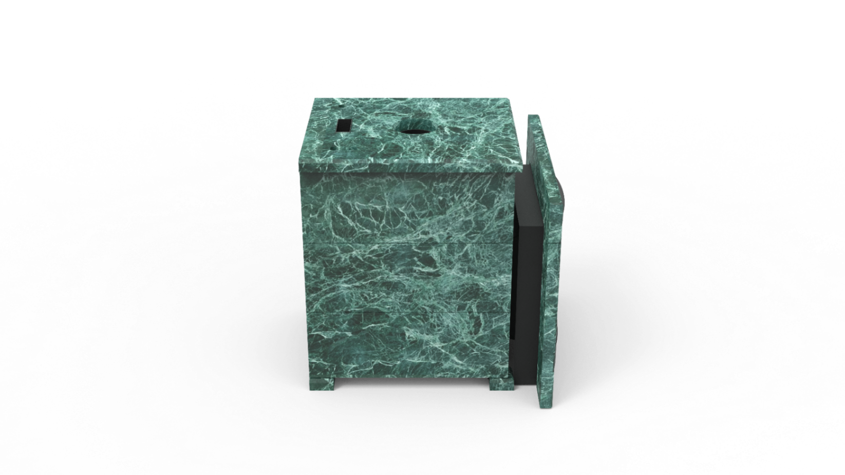 Печь из натурального камня Genesis GN 500 облицовка закрытая плоская пироксенит-элит фото в Перми