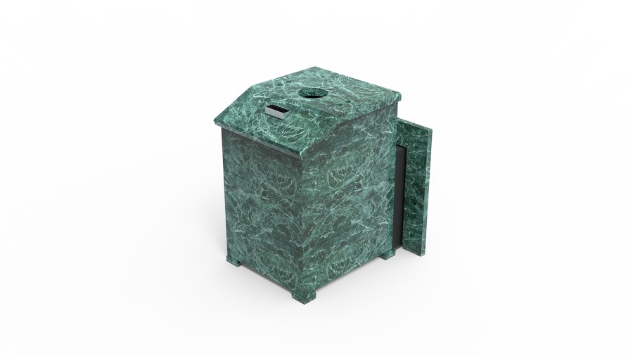 Печь в облицовке из натурального камня Genesis GN 500 облицовка закрытая со скосом талькохлорит-шлифовка фото в Перми