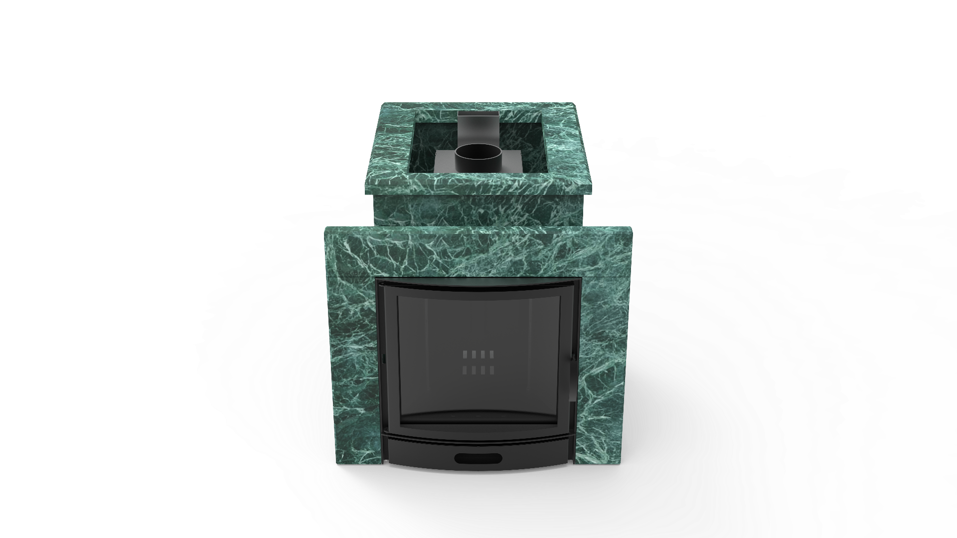 Печь из натурального камня Genesis GN 500 облицовка открытая пироксенит-элит фото в Перми