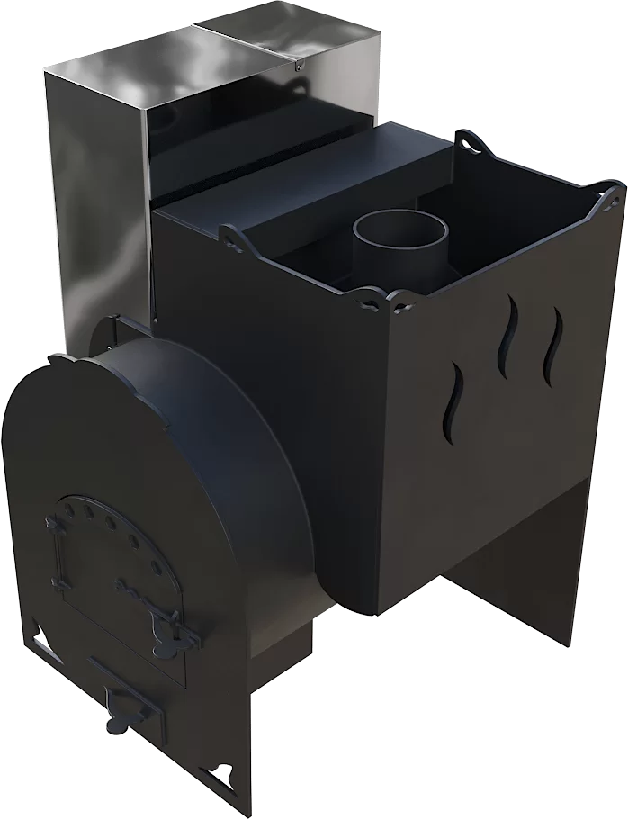 Печь Горыныч Мини, каменка с правой стороны фото в Перми