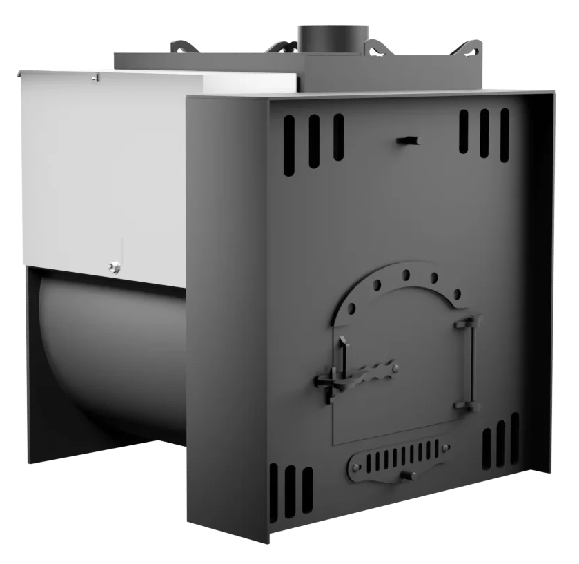 Печь Горыныч Мини, каменка с правой стороны, естественная система воздушного отопления фото в Перми