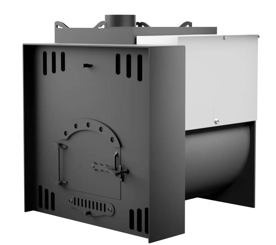 Печь Горыныч Мини, каменка с левой стороны, естественная система воздушного отопления фото в Перми