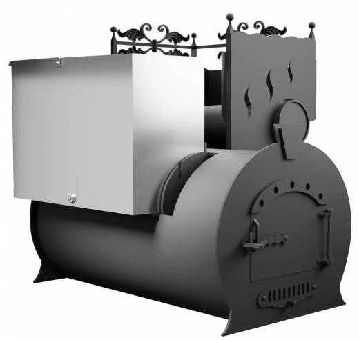 Печь Горыныч 3, каменка с правой стороны фото в Перми