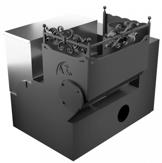 Горыныч 3 СВОП, каменка с левой стороны, большая дверь со стеклом фото в Перми