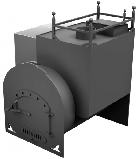 Печь Горыныч Мини, каменка закрытая с правой стороны фото в Перми