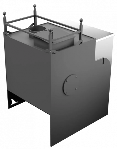 Печь Горыныч Мини, каменка закрытая с правой стороны фото в Перми