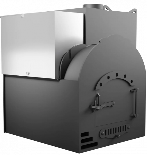 Печь Горыныч Мини, каменка с правой стороны, система воздушного отопления фото в Перми
