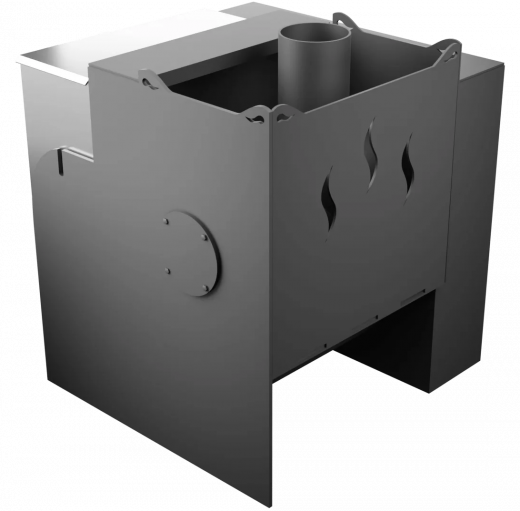 Печь Горыныч Мини, каменка с левой стороны, естественная система воздушного отопления фото в Перми