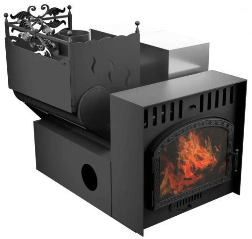 Горыныч 3 СВОП, каменка с левой стороны, большая дверь со стеклом фото в Перми