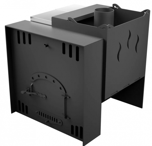 Печь Горыныч Мини, каменка с правой стороны, естественная система воздушного отопления фото в Перми