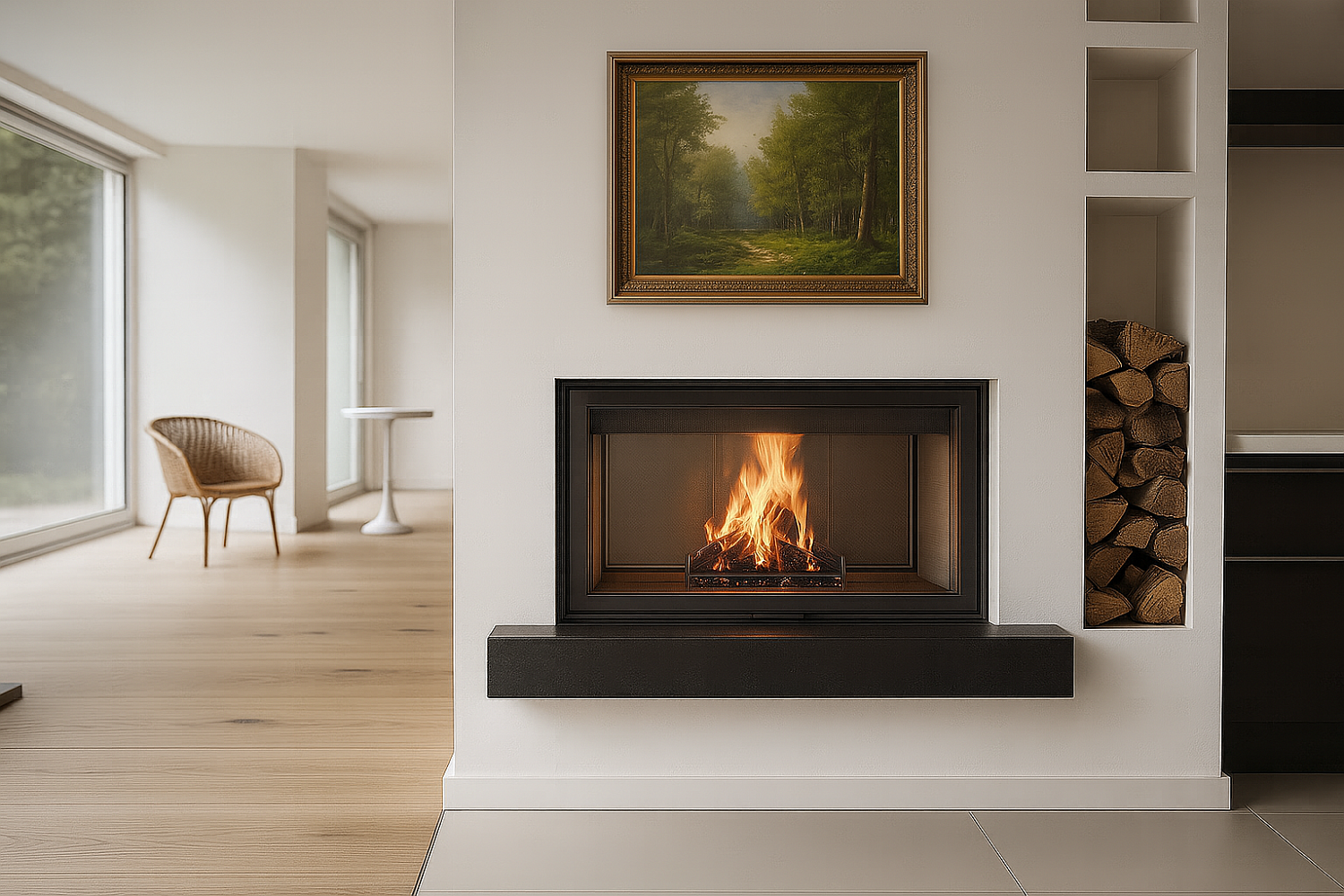 Каминная топка 1C 117/77-UP