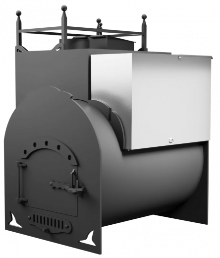 Печь Горыныч Мини, каменка закрытая с левой стороны фото в Перми